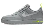 Nike Air Force 1 Low Cut Out Swoosh Particle Grey Volt