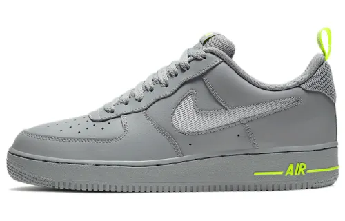 Nike Air Force 1 Low Cut Out Swoosh Particle Grey Volt