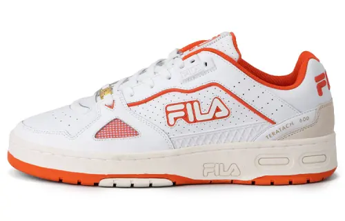 FILA Teratach 600 Low top Skateboard Shoes Unisex White Orange