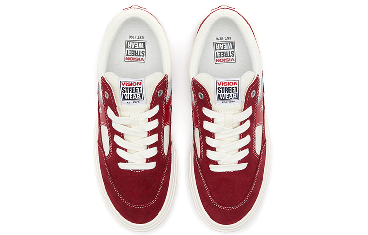 Vision Street Wear Stick Light Low top Skateboard Shoes Unisex Red Mystical Warrior