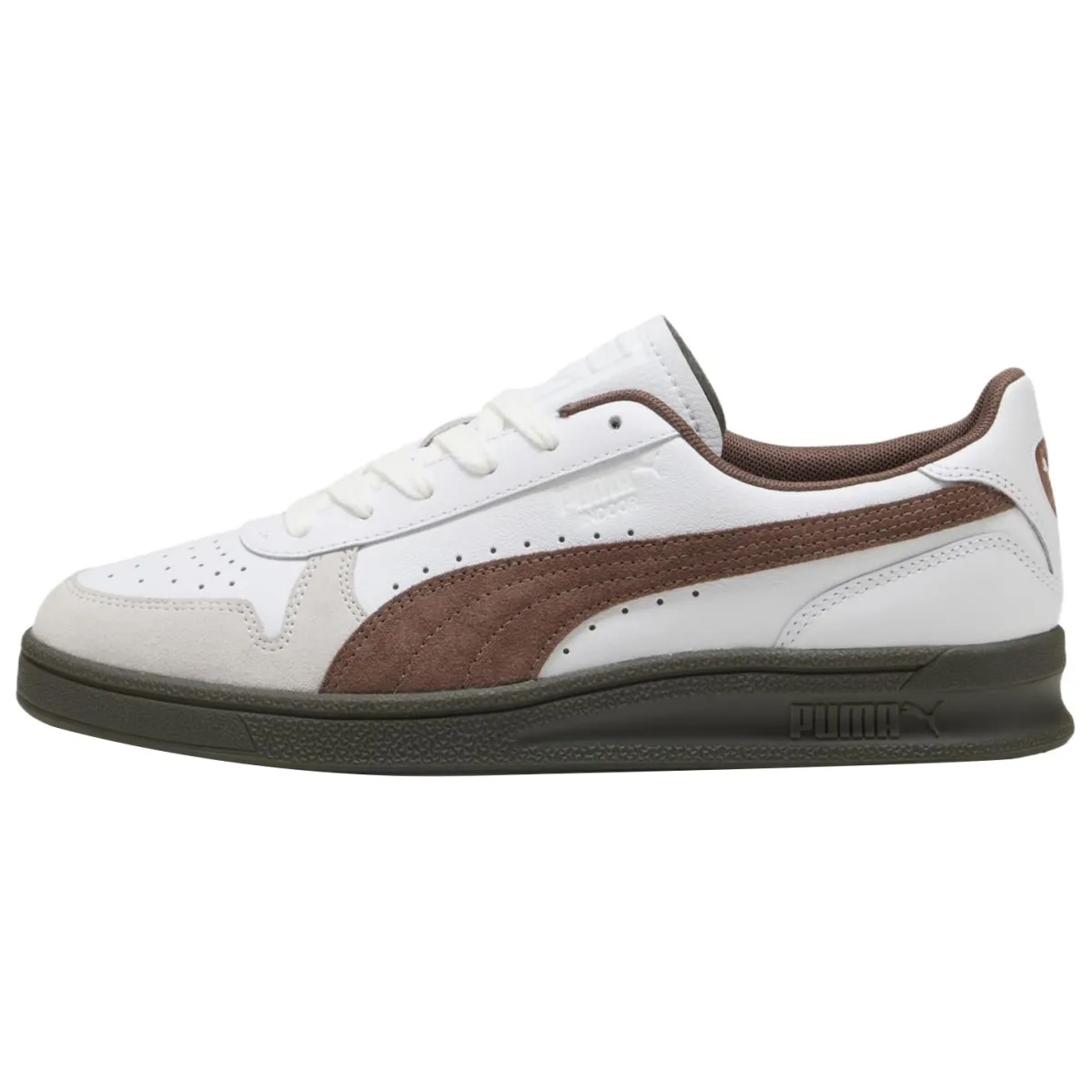 PUMA Indoor Classic Vintage Skateboard Shoes Unisex White Brown