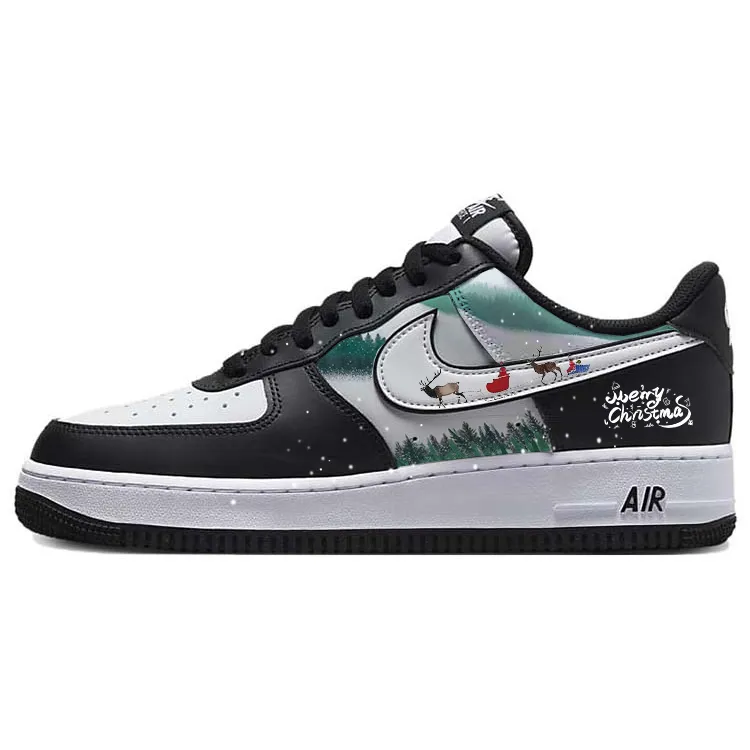 Nike Air Force 1 Slip Resistant, Abrasion Resistant, Lightweight Low top Skateboard Shoes Unisex Black White