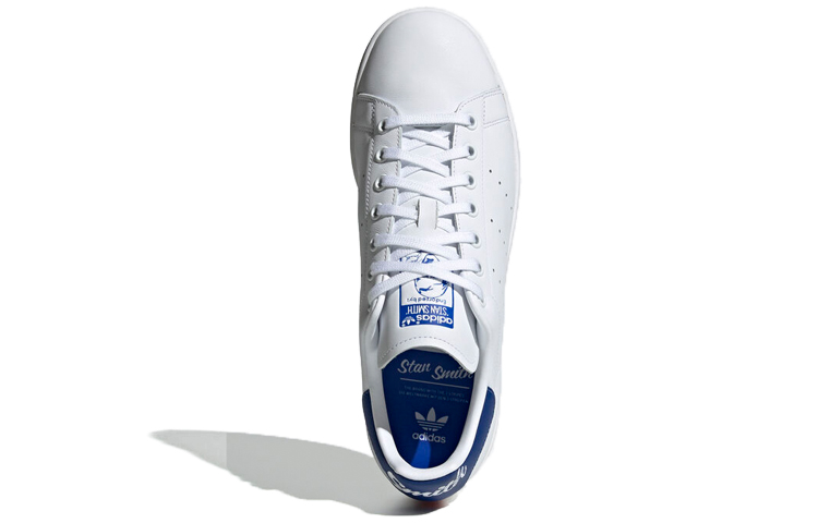Мужские кеды adidas originals STAN SMITH (бело-синий) — Белый / синий — фото 4