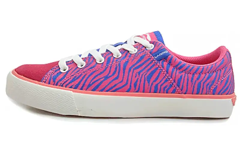 Li Ning Skateboard Shoes Women's Low Top Princess Pink/Dream Blue