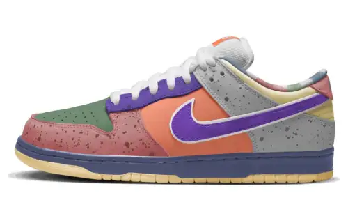 CONCEPTS X Nike Dunk SB Skateboard Shoes Men's Low Top White Blue/Orange/Green
