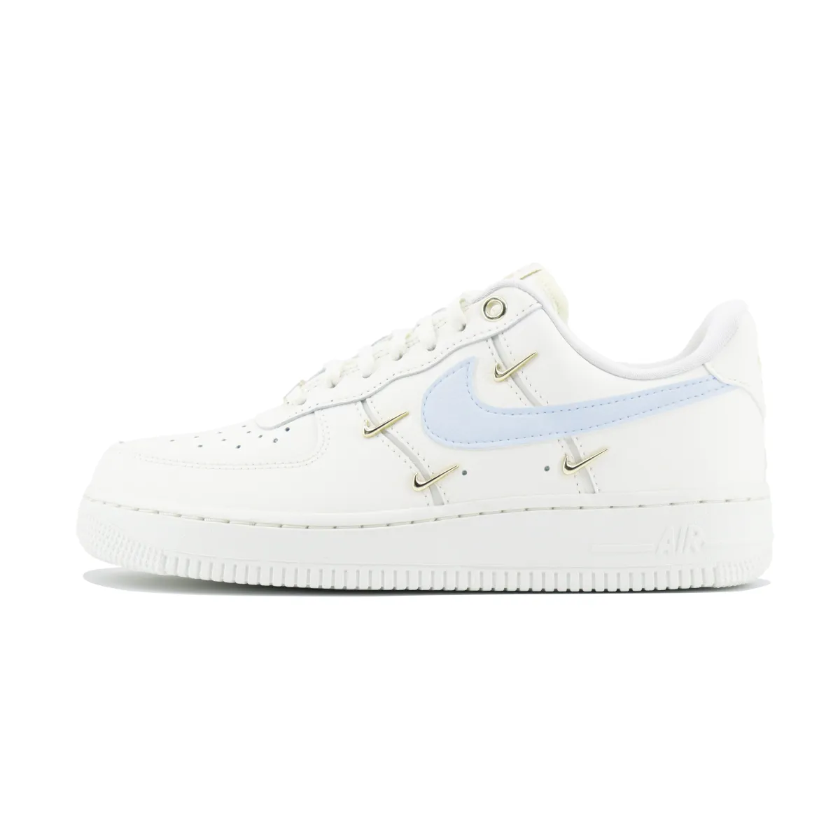 Nike Air Force 1 Slip Resistant Abrasion Resistant Low top Skateboard Shoes Unisex White Blue