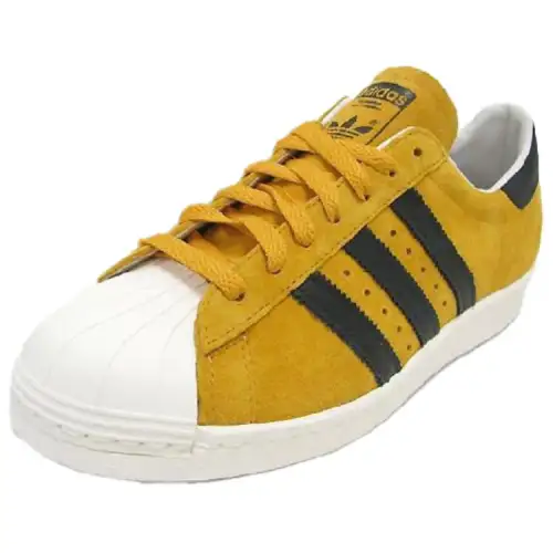 Adidas Originals Superstar 80s Low top Skateboard Shoes Women's Gold Black