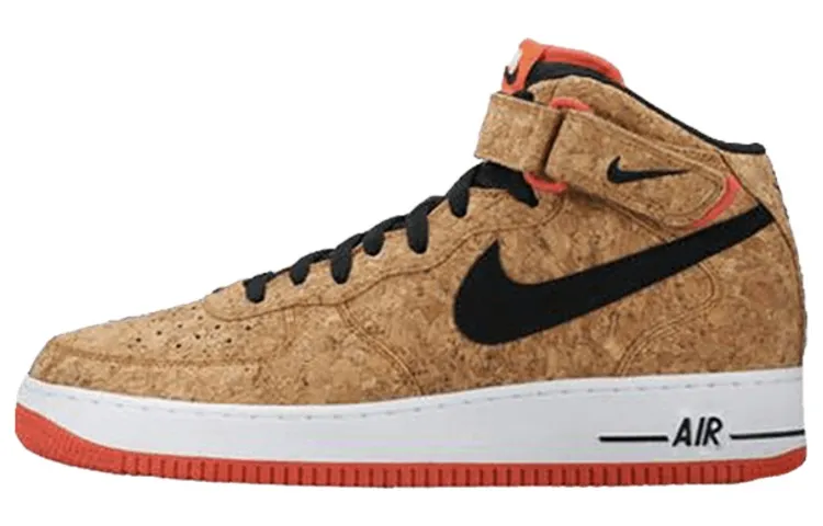 Nike Air Force 1 Mid top Skateboard Shoes Men's Brown