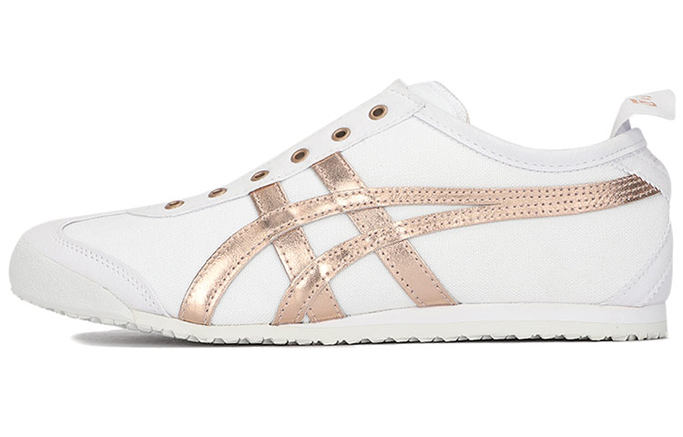 Кеды Onitsuka Tiger MEXICO 66 SLIP-ON (бело-розовые)