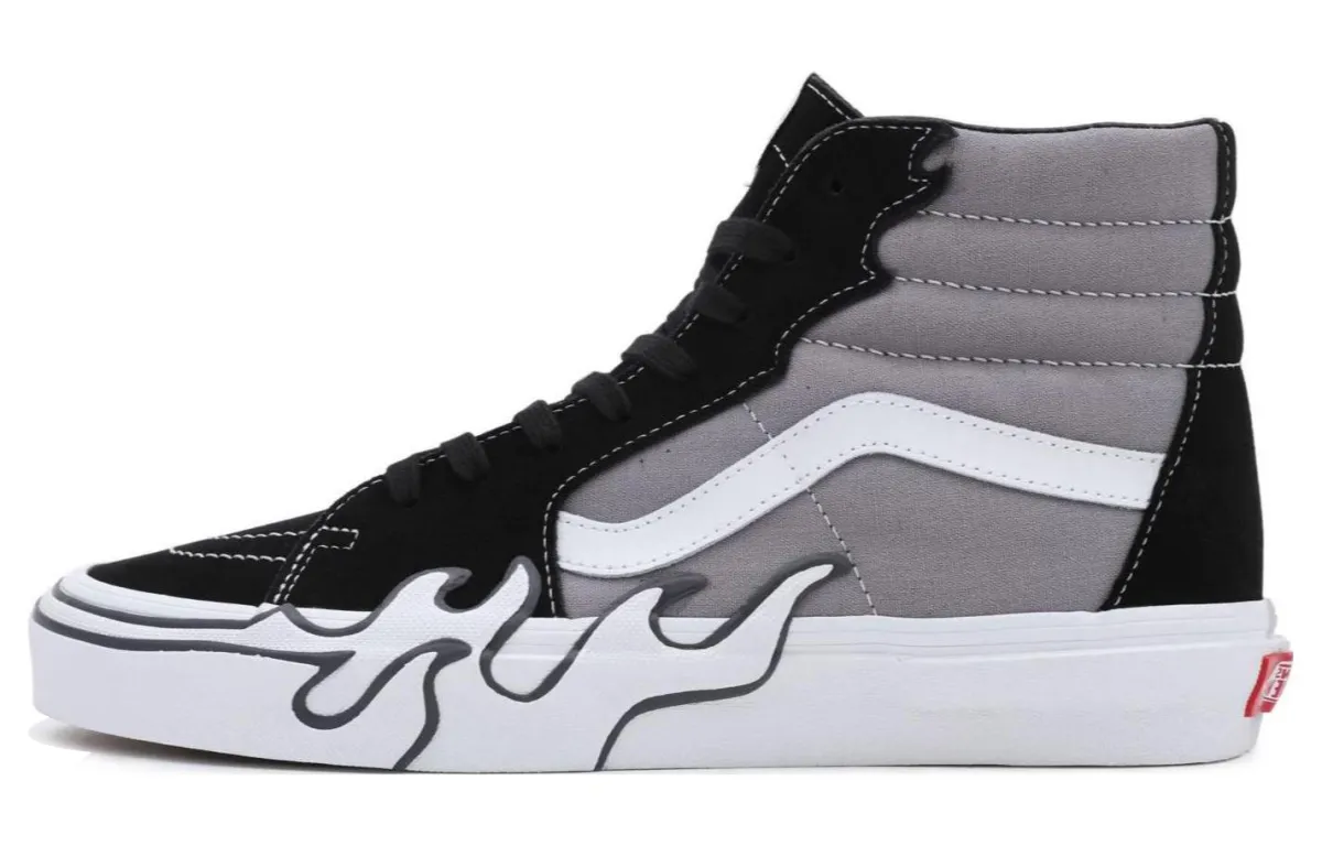 Sk8 Vans-Hi 'Flame - Grey'