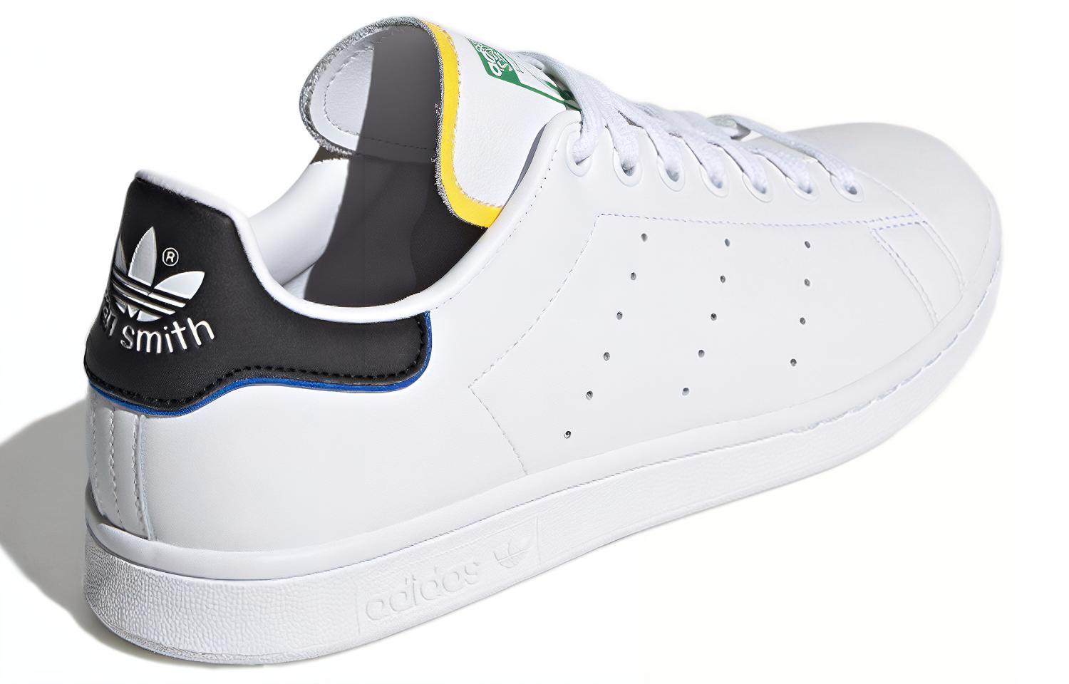 Кеды adidas StanSmith (бело-черно-зеленые) — фото 4