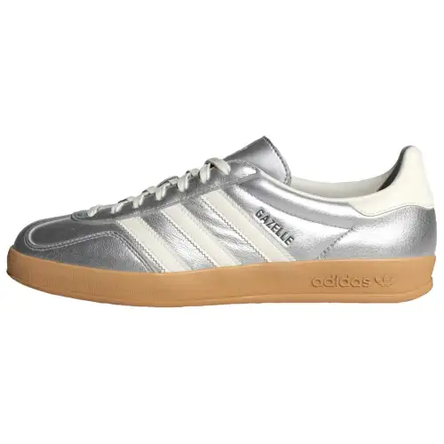 Gazelle Adidas Originals Indoor 'Silver Metallic White'