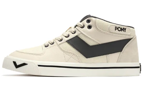 Pony Atop Breathable Low top Skateboard Shoes Women's Beige Gray