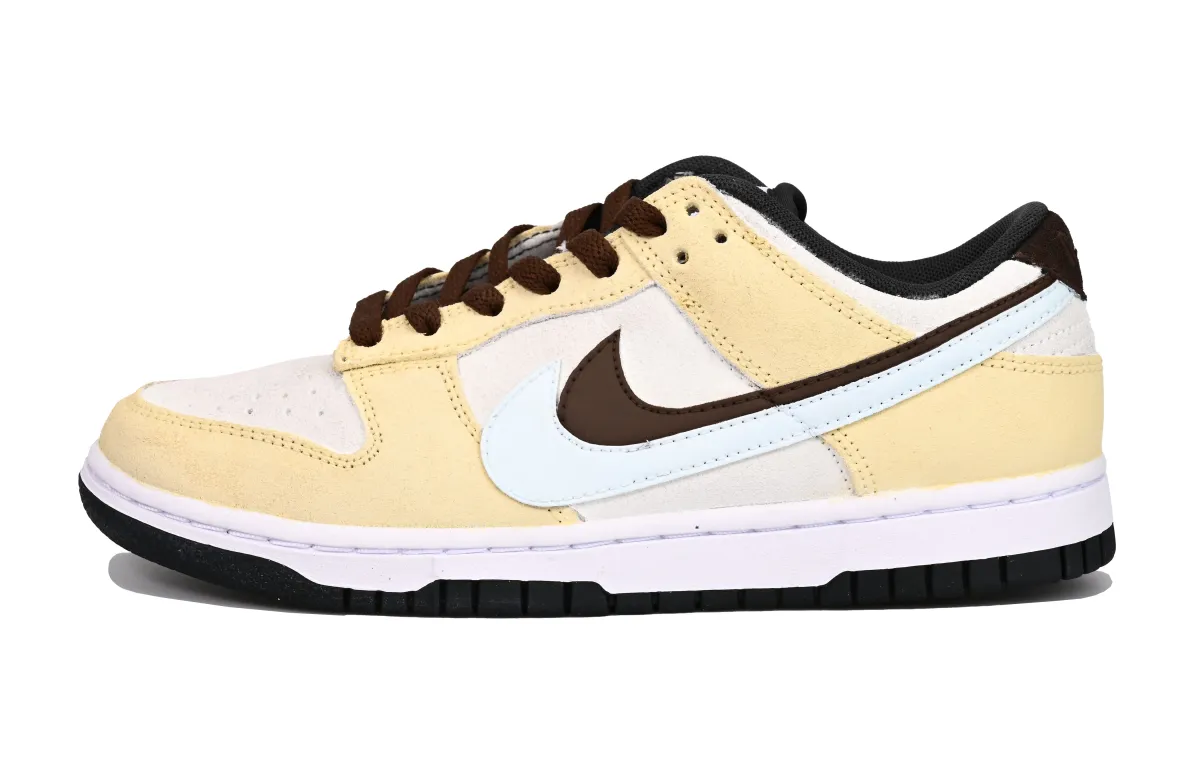 Nike Dunk Slip Resistant Low top Skateboard Shoes Unisex Lemon