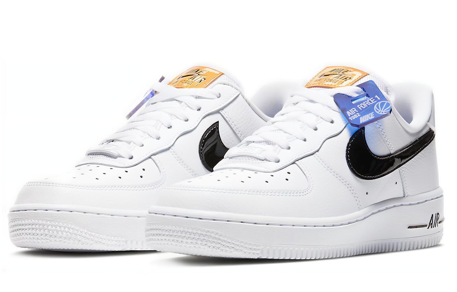 Женские кроссовки Nike Air Force 1 SE (бело-оранжевый) — Белыйоранжевый — фото 3