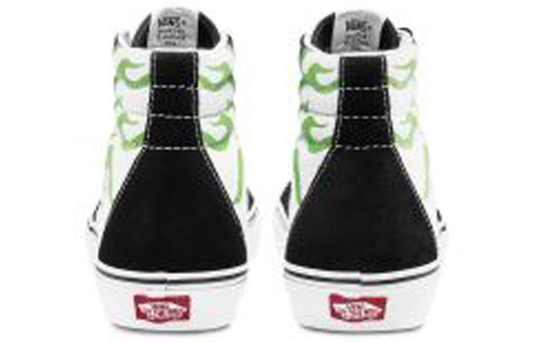 Кеды Vans SK8 (черно-зеленые) — Чёрныйзелёный — фото 4