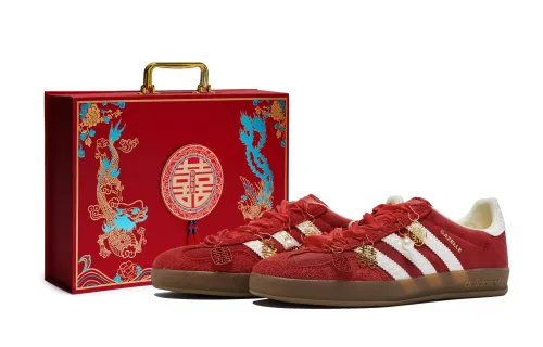 Adidas Originals GAZELLE INDOOR 811 Manufacturing, Heavenly Beauty, Wedding Bag Low top Skateboard Shoes Unisex
