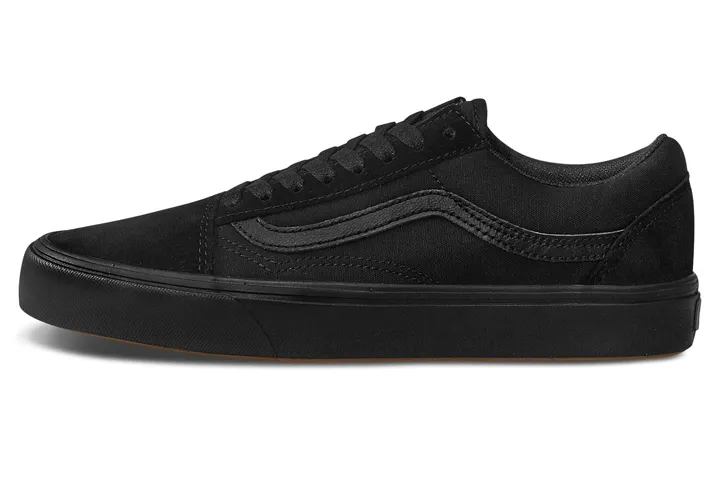 Vans Old Skool Minimalist Style Breathable Abrasion Resistant Low top Skateboard Shoes Unisex Dark Black