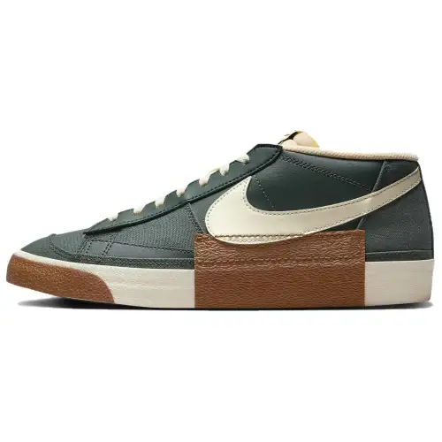 Nike Blazer Low Pro Club Vintage Green Light British Tan Gum Dark Brown Coconut Milk