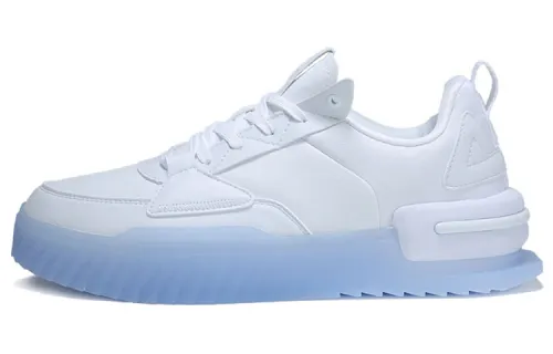 PEAK Taichi Player Abrasion Resistant, Slip Resistant, Lightweight, And Supportive Low top Skateboard Shoes White Blue