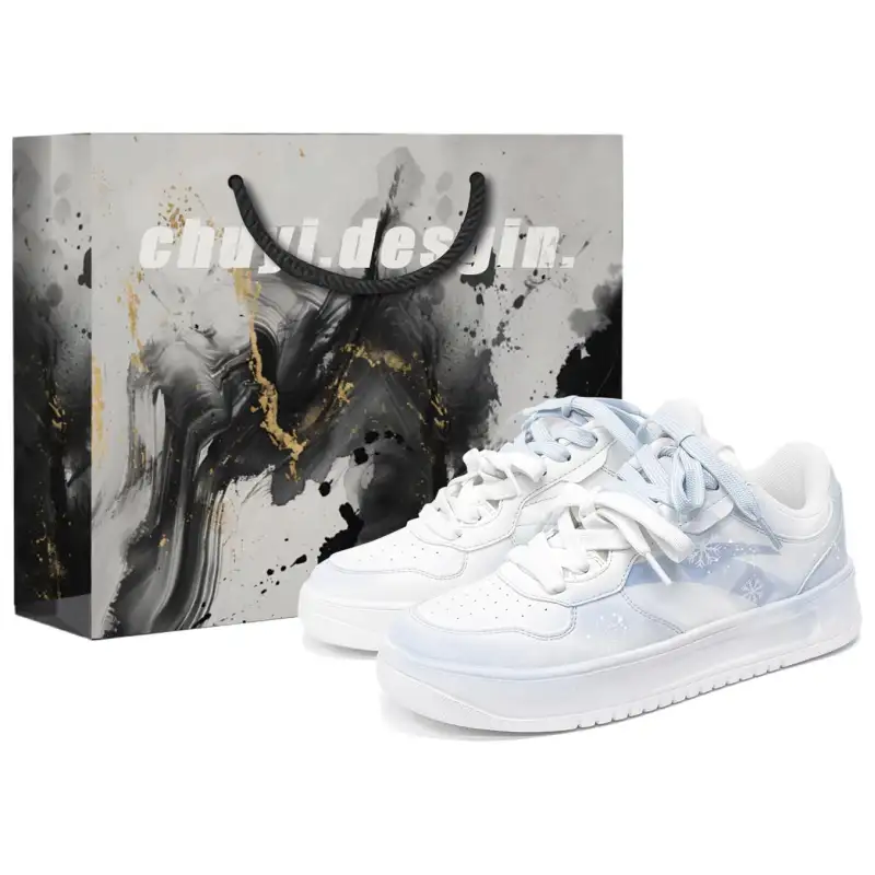 Anta Slip Resistant Abrasion Resistant Slip Resistant Abrasion Resistant Low top Skateboard Shoes Men's Light Blue