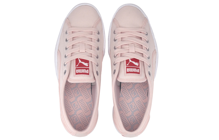 Женские кеды PUMA Love Canvas (розово-белые) — Розовый / белый — фото 2