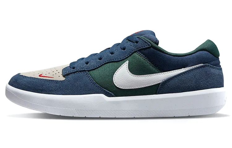 Nike SB Force 58 Versatile Low top Skateboard Shoes Unisex Blue Green
