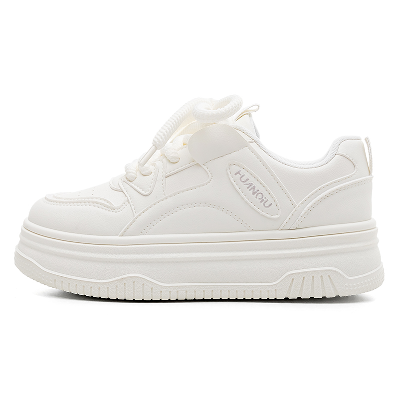 Global HUANQIU Synthetic Leather Year of the Horse Limited Casual Fashion Heightening Low Top Sneakers Women