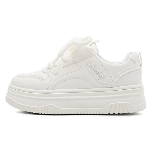 HUANQIU Synthetic Leather Height Increasing Low top Skateboard Shoes Women's