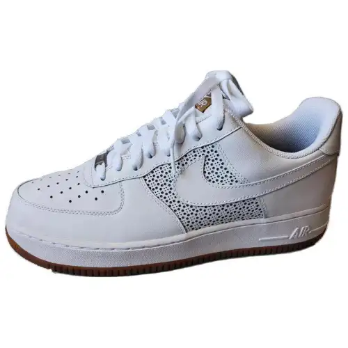 Nike Air Force 1 Low Perforated Sidepanels White Gum
