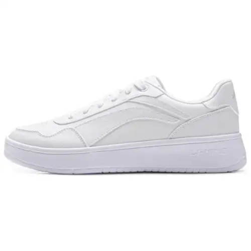 Li Ning Qingchao Abrasion Resistant Slip Resistant Low top Skateboard Shoes Men's White