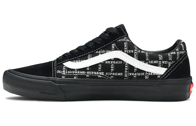 Old Skool Supreme x Old Skool Vans Pro 'Logo Pattern - Black'