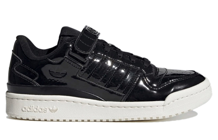 Женские кеды adidas originals FORUM (черные) — Чёрный / белый — фото 2
