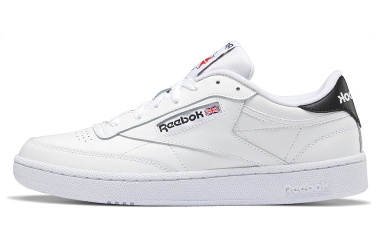 Кроссовки Reebok Club C 85 (бело-черно-красные)