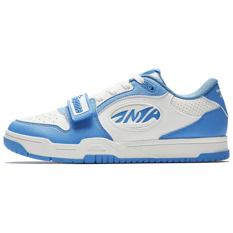 Anta STG Slip Resistant Abrasion Resistant Low top Skateboard Shoes Men's White Blue