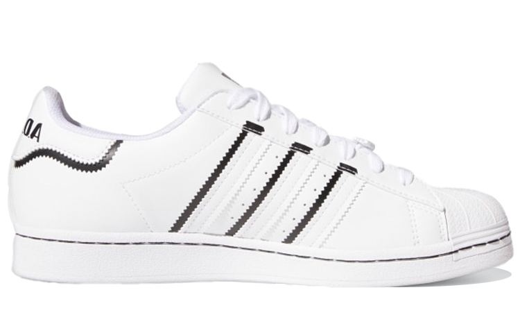 кроссовки adidas originals SUPERSTAR (бело-черные) — Белый / чёрный — фото 2