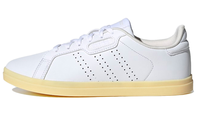 Женские кеды adidas neo Courtpoint Cl X (бело-желтые)