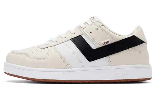 Pony Street Low top Skateboard Shoes Unisex Beige Black