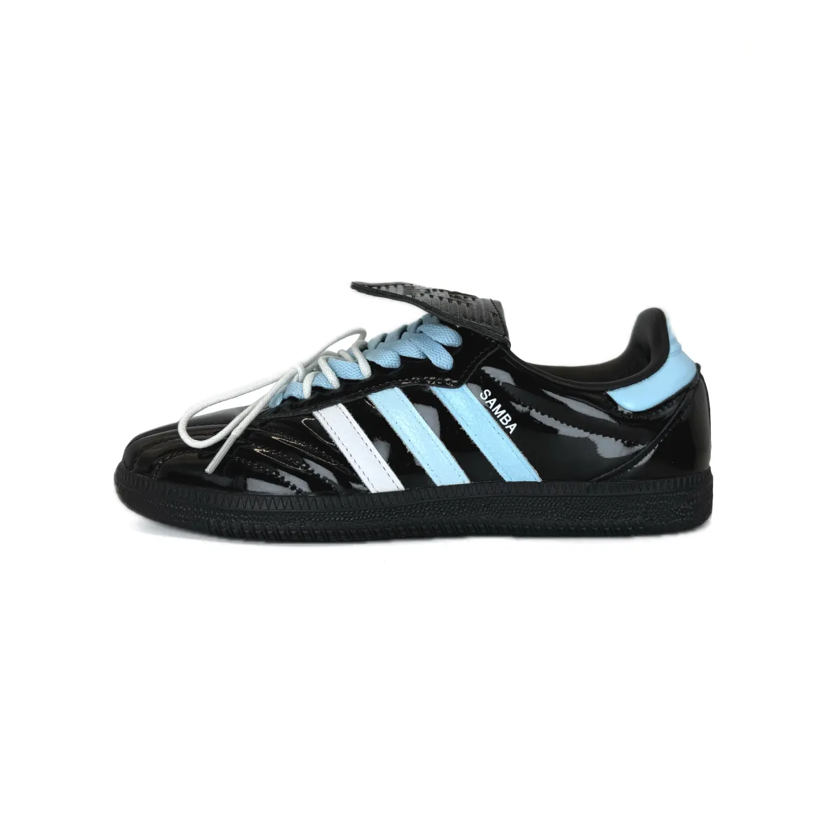 Adidas Originals Samba LT Abrasion Resistant Low top Skateboard Shoes Unisex Blue Black