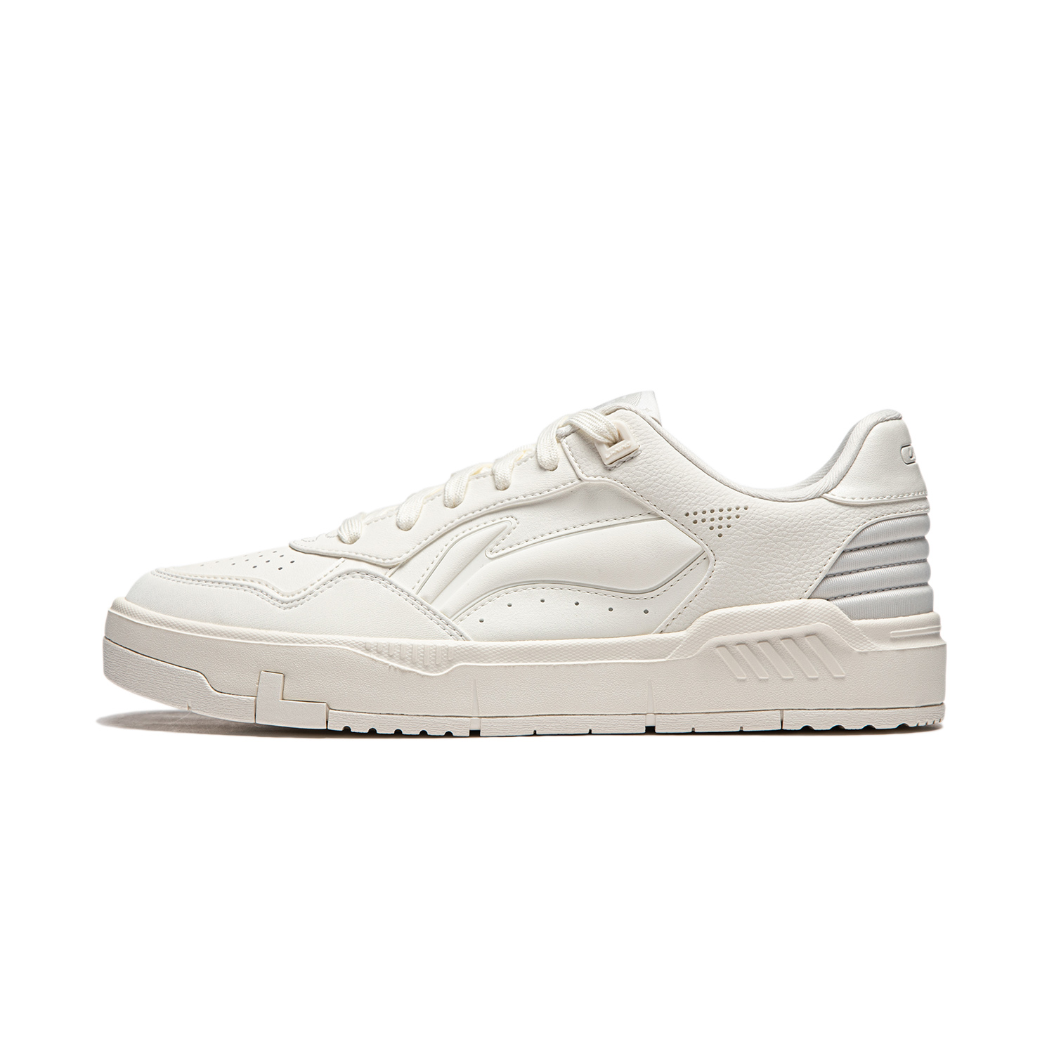 Li Ning Common 80s Slip Resistant Abrasion Resistant Low top Skateboard Shoes Men's Ivory