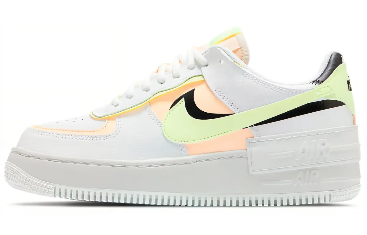 Nike Air Force 1 Low Shadow Summit White Barely Volt Crimson Tint Women's