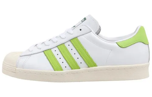 Adidas Originals Superstar Collection 80s Low top Skateboard Shoes Men's White Green