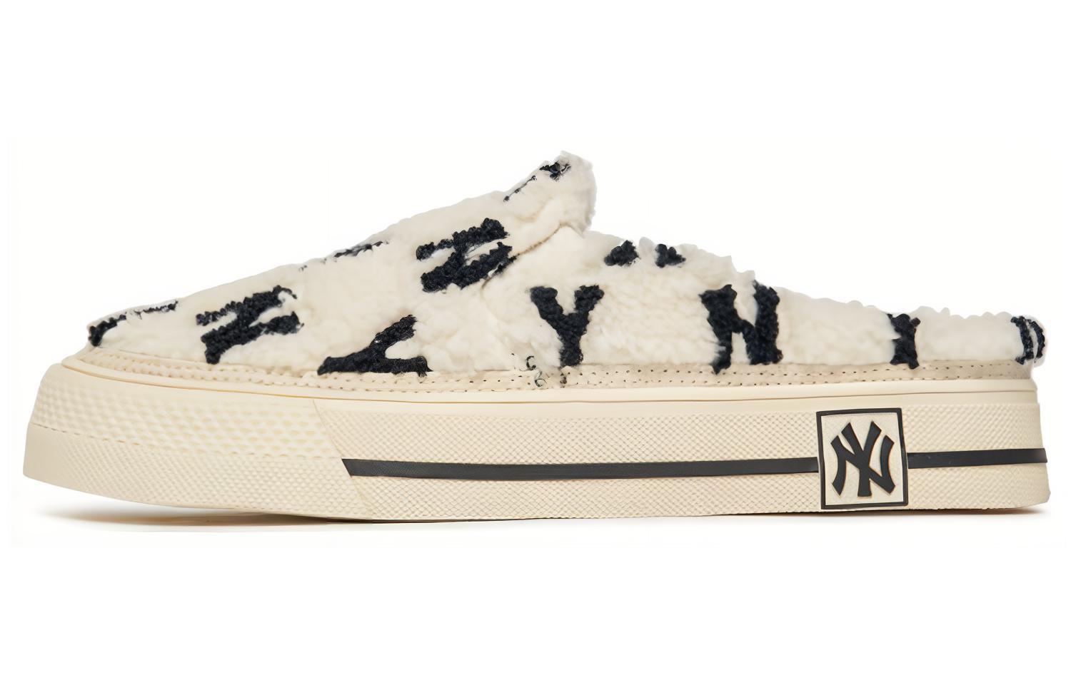 MLB Playball Mule Fleece Monogram Thermal Slip Resistant Cushioning Abrasion Resistant Low top Skateboard Shoes Unisex