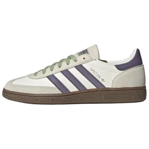 Adidas Originals HANDBALL SPEZIAL Leather Abrasion Resistant Low top Skateboard Shoes Unisex Jade White