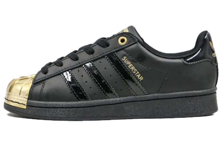 Adidas Wmns Superstar Metal Toe 'Black Gold Metallic' Women's