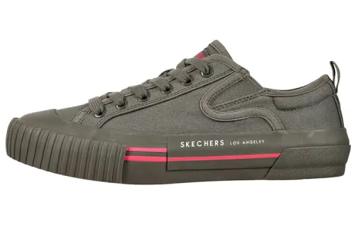 Skechers New Moon Total Eclipse Canvas Low top Skateboard Shoes Women's Olive