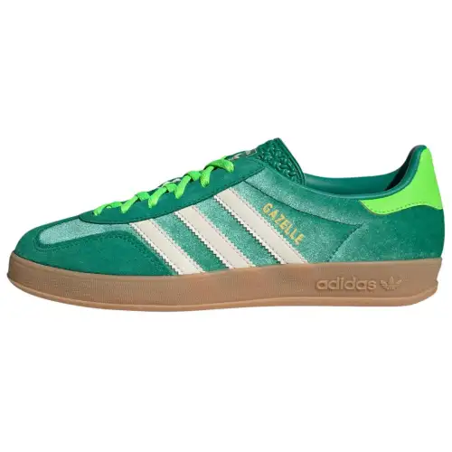Gazelle Wmns Adidas Originals Indoor 'Semi Court Green Velvet' Women's