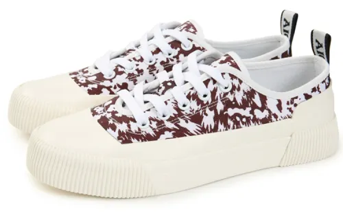AIGLE Rubber Low top Skateboard Shoes Women's Red White