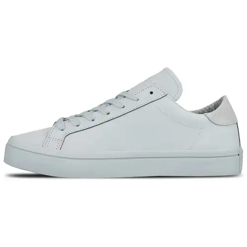 Adidas Originals Courtvantage Adicolor Slip Resistant Abrasion Resistant Low top Skateboard Shoes Men's Gray Blue
