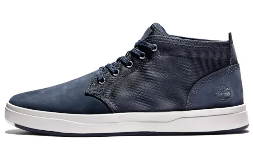 Timberland Davis Square Skateboard Shoes Men's Low Top Blue/White